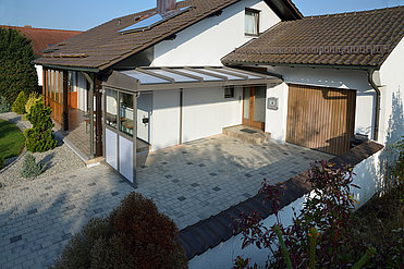 Eingangsüberdachung Seitenteil Alu Metall Osterhofen